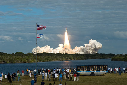 Launch of the space shuttle Atlantis for mission STS-129