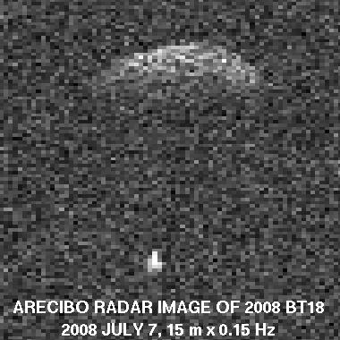 The asteroid 2008bt18
