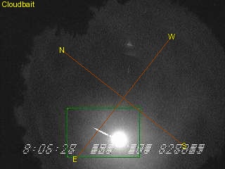 Photo of the bright explosion that occurred on December 6 in Colorado, at 01:28 local time as captured by the Sky Survey Camera of the Cloudbait Observatory.