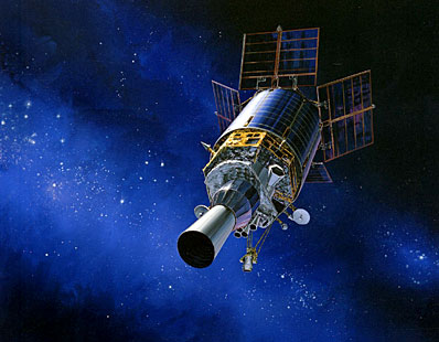 Artist rendering of a DSP satellite in space. Illustration: Northrop Grumman