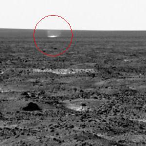 שדוני אבק שצולמו בידי החללית פיניקס במאדים, ספטמבר 2008