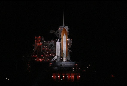 Space Shuttle Endeavor last night. Malfunction when refueling