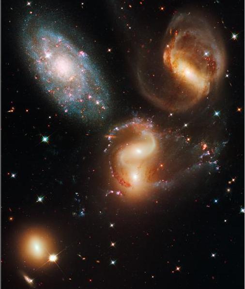 Stephen's five. Photo: NASA's Hubble Space Telescope and the European Space Agency, July-August 2009