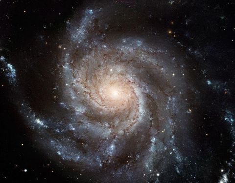 Image 1: A spiral galaxy. The photos are courtesy of Prof. Avishai Dekal