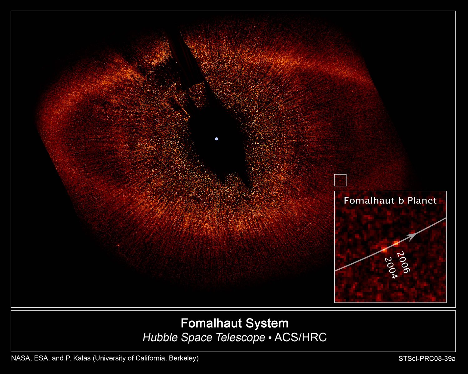 Pictured: A visible light photograph of the new planet Formholt b orbiting the parent star