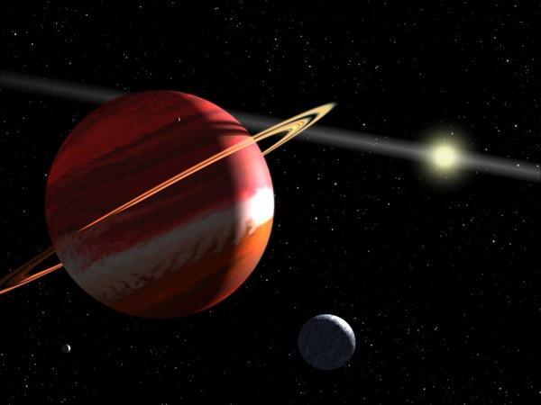 A hot Jupiter-type planet, like it is being discovered in droves, but terrestrial planets like the one next to it have not yet been identified