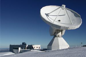 The IRAM radio telescope in Spain, which is 30 meters in diameter