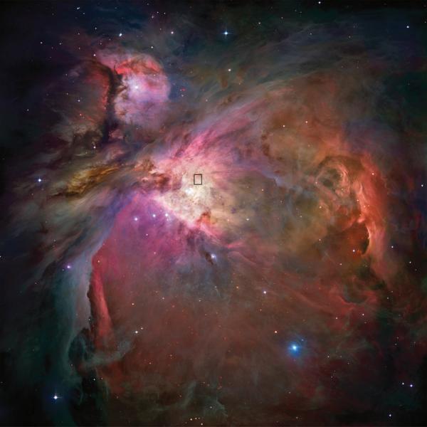 Orion Nebula. The star formation region where stars are produced at a rate similar to that of a galaxy in the early universe