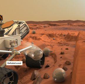 مركبة المريخ MRL والرصاص المخزن بداخلها.