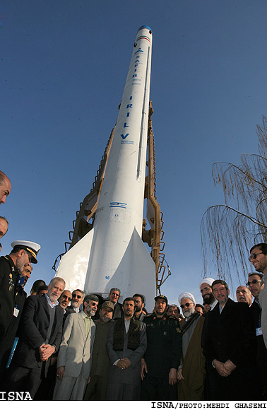 A small picture of the Iranian missile