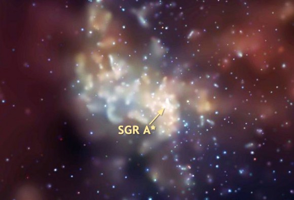 Sagittarius A - the area in the sky where the black hole at the center of the Milky Way resides