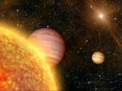 הדמיה של מערכת שמש הכוללת כוכבי לכת דומים לצדק ולשבתאי