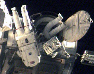 Riley and Olives complete the spacewalk on June 11