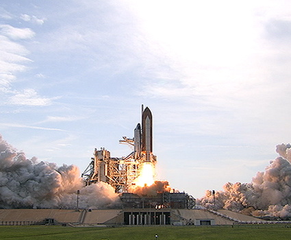 Endeavor launch moment. Photo: NASA
