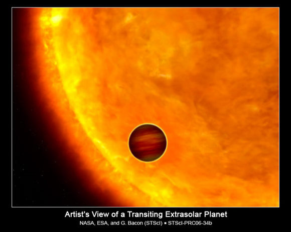 A planet causing an eclipse of its sun. Illustration: NASA