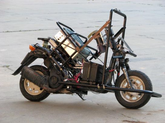 The motorcycle that does not fall. Photo: Technion