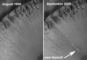ערוצים על מאדים. האם זרמו בהם מים בשנים האחרונות?