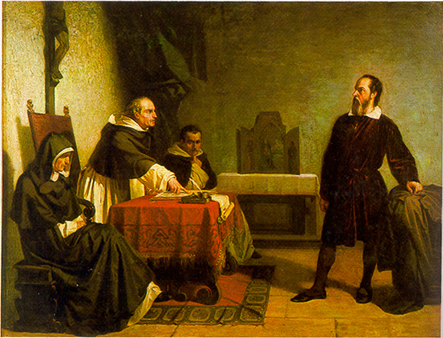 גלילאו במשפטו מול האינקויזיציה. מתוך ויקיפדיה