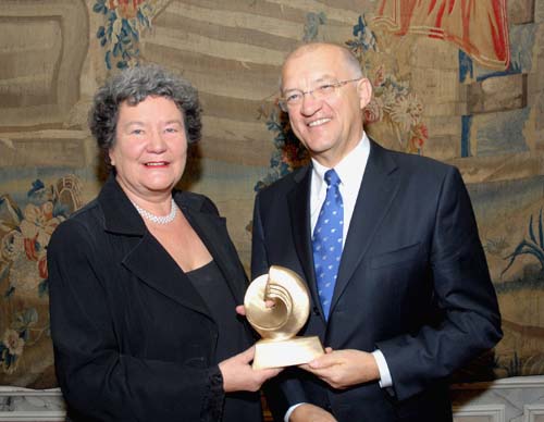 Axel Ulrich receives an award from the German government in 2005