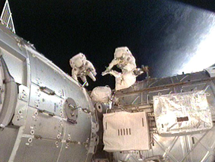 The second spacewalk on mission STS-130, February 2010