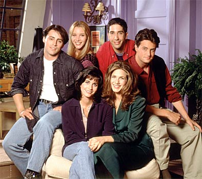 طاقم عمل الموسم الأول من مسلسل Friends. من ويكيبيديا