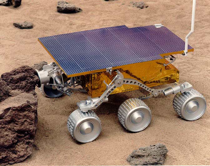 החללית mars pathfinder, המהדורה המוקדמת של רכבי השטח במאדים