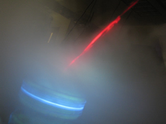 Bacterial gene therapy using a laser. Photo: MIT University
