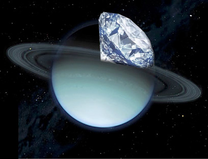 Do the cores of the giant planets contain diamonds?