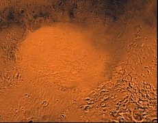 מכתש הלאס על מאדים. צילום: נאס"א