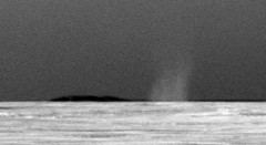 שדון אבק שצולם על ידי אופורטיוניטי במישור מרידיאני במאדים, יולי 2010