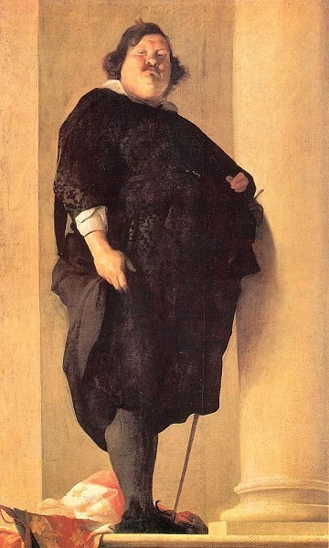 אדם שמן. "הגנרל הטוסקני", ציור מאת אלסנדרו דל בורו, המאה ה-17. מתוך ויקיפדיה
