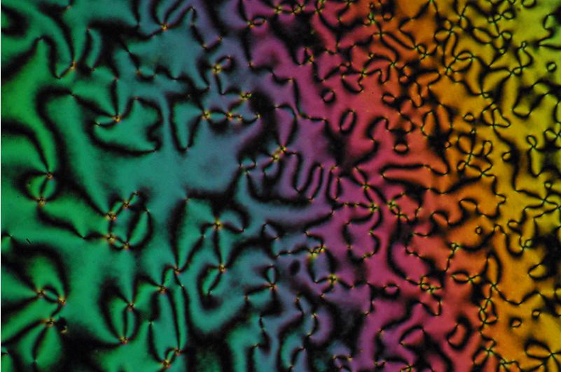 פילמים של גבישים נוזליים יוצרים תצורות יפות. צילום. אוניברסיטת ונדרבילט