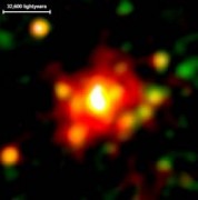 הסופרנובה SN1979C, מועמדת ככל הנראה לחור שחור הצעיר ביותר שנצפה אי פעם. צילום: נאס"א