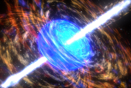 Gamma ray bursts. Image: NASA