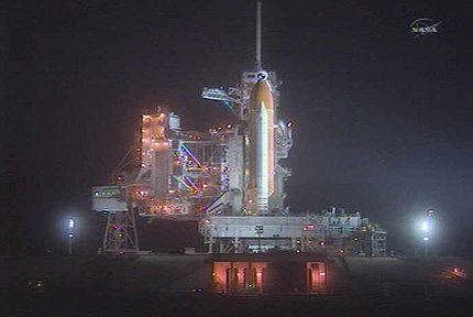 מעבורת החלל דיסקברי ערב שיגורה האחרון. צילום: נאס"א