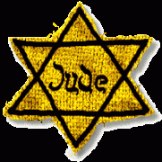 טלאי צהוב שהיהודים באיזורים שנכבשו על ידי הנאצים באירופה ובצפון אפריקה נאלצו לענוד כדי שיזהו אותם