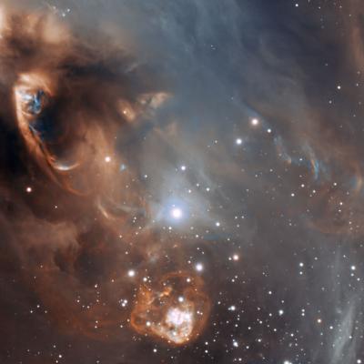 איזור יצירת הכוכבים ngc_6729t . צילום: ESO