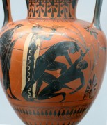 היאבקות, כפי שהונצחה על כד ביוון העתיקה