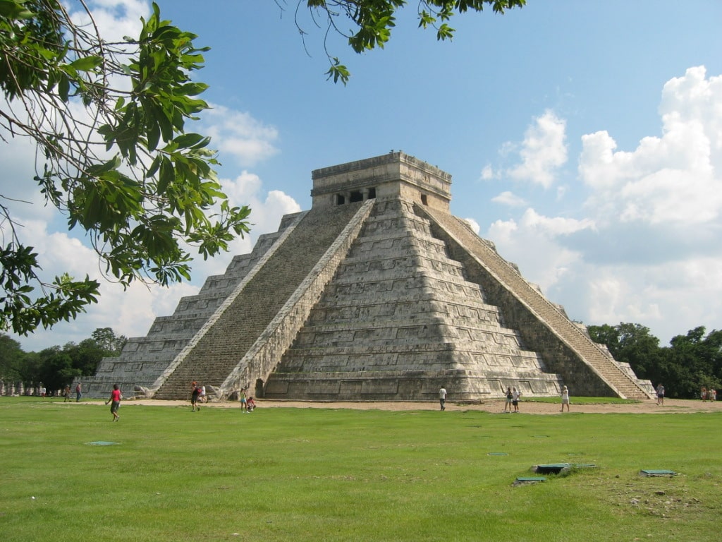 A simple step pyramid in Mexico, photographed by Cesar Ramirez. From Wikipedia