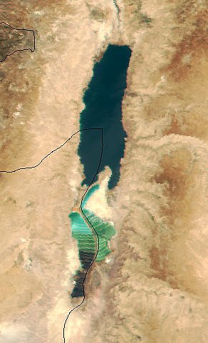 The Dead Sea - a view from space