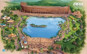 A flyer describing the theme park based on the story of Noah's Ark being built in Kentucky. PR photo