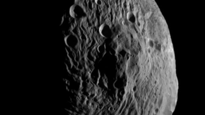 Asteroid Vesta as imaged by the DAWN spacecraft on July 18, 2011