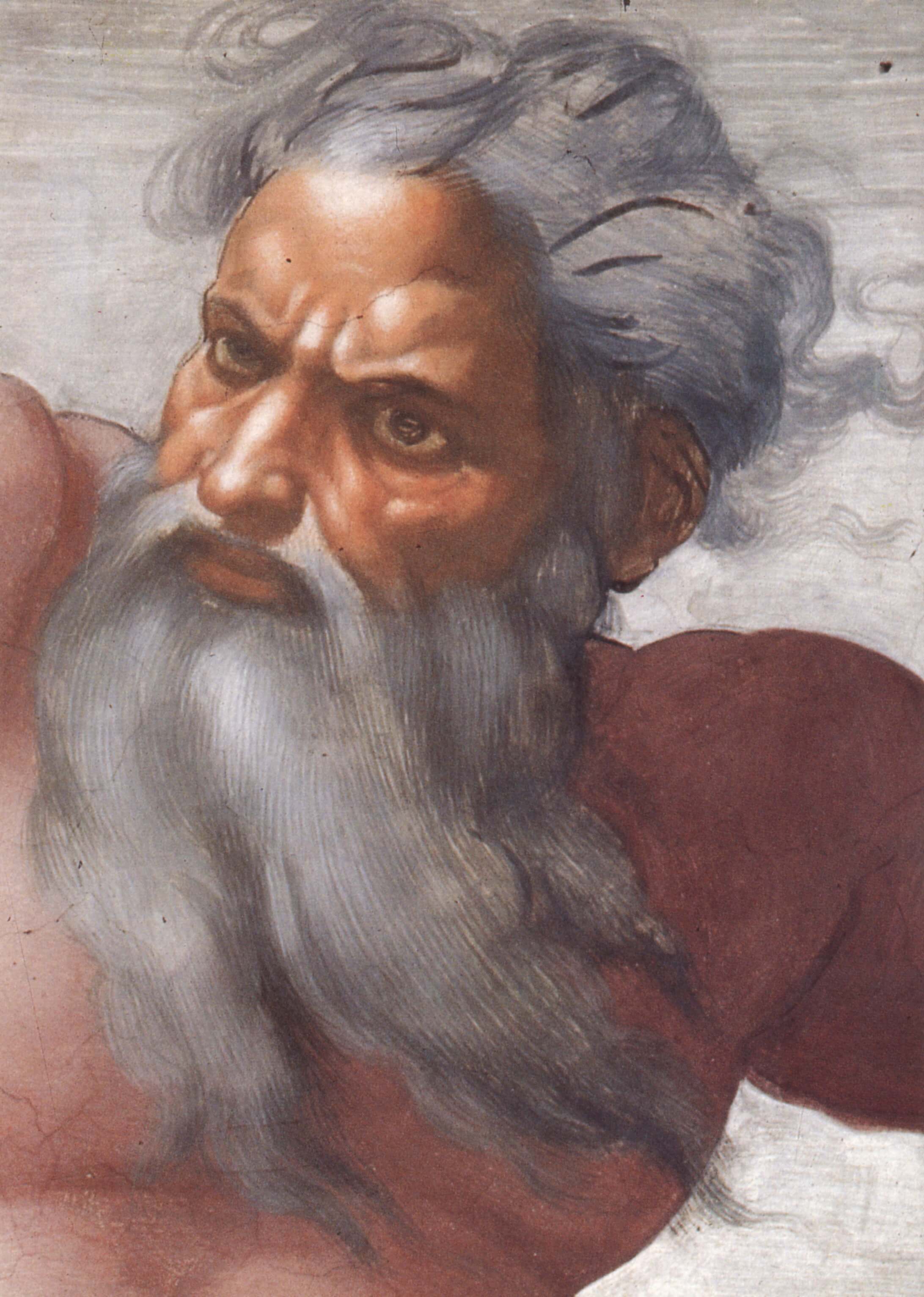God according to Michelangelo