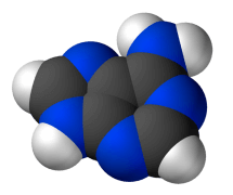 הדמייה תלת ממדית של מולקולת האדנין. מתוך ויקיפדיה