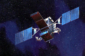 לוויניי SBIRS בחלל. איור: לוקהיד מרטין
