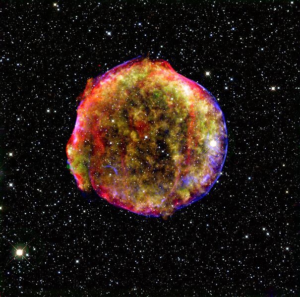 The remains of Tycho's supernova. From Wikipedia - Type Ia supernova. From Wikipedia