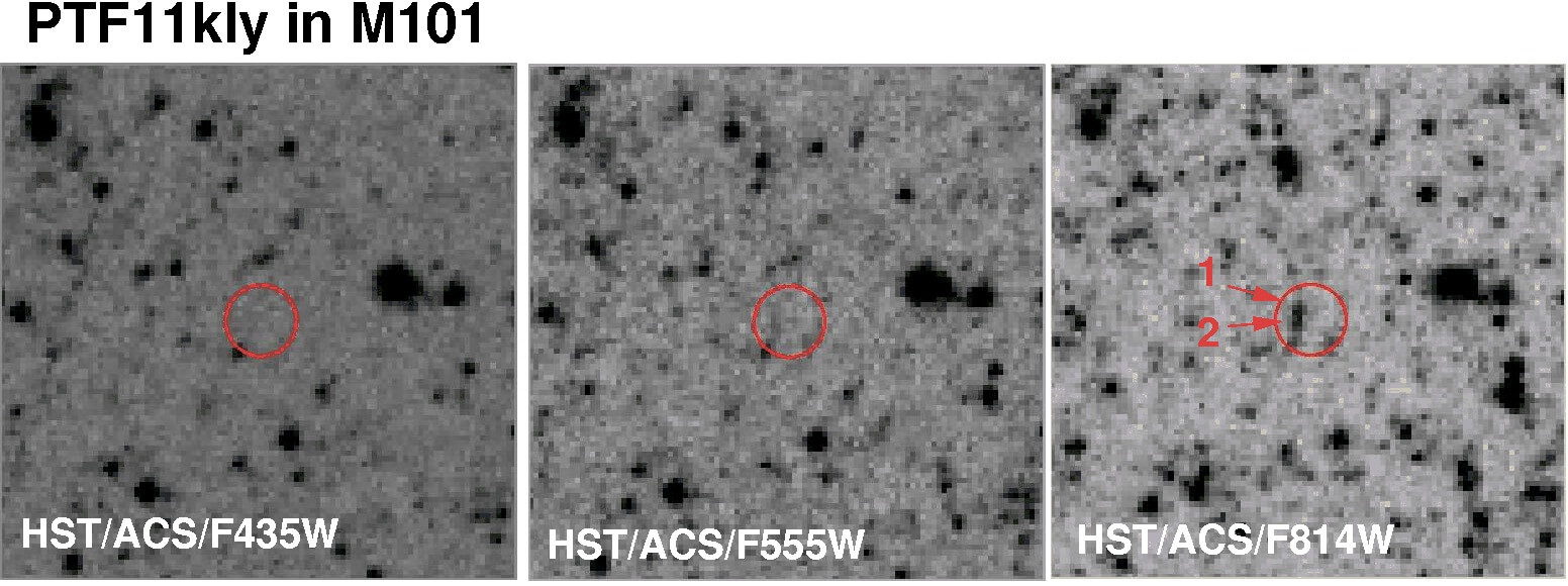 المستعر الأعظم sn2011fe في المجرة M-101 في 25 أغسطس 2011. الصورة: تلسكوب هابل الفضائي