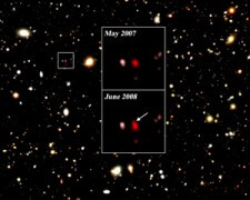 דוגמה לסופרנובה שהתגלתה בשדה העמוק של הטלסקופ סובארו, בידי חוקרים מישראל, יפן וארה"ב
