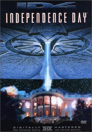 "The Third Day" movie poster Flying saucer over the White House - only in movies.