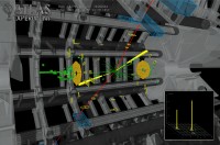 منتج تصادم في تجربة أطلس قد يكون جسيم هيغز. الشكل: تجربة الأطلس في CERN؛ ديسمبر 2012